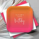 Search for hot pink and orange plates Colourful