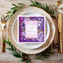 Search for silver and purple napkins Lilac