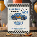 Search for toddler boy birthday invitations Two fast