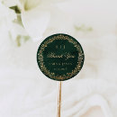 Search for emerald green wedding stickers Victorian