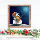 Search for snowmen art Blue