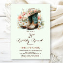 Search for cowgirl 21st birthday invitations Country