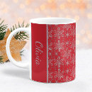 Search for red snowflake mugs Silver