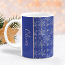 Search for blue and silver mugs For him