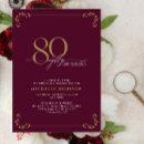 Search for burgundy and gold birthday invitations Typography