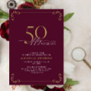 Search for burgundy and gold birthday invitations Typography