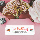 Search for red cardinals return address labels Red and white