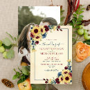 Search for sunflower and burgundy wedding invitations Floral