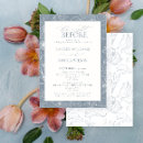 Search for blue rehearsal dinner invitations Botanical