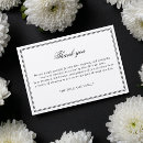 Search for elegant for sympathy thank you cards Black white