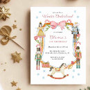 Search for nutcracker birthday invitations Pink bow