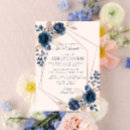Search for navy and gold bridal shower invitations Geometric