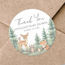 Search for woodland thank you stickers Mother to be