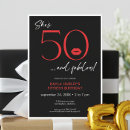 Search for red fifty and fabulous invitations For her