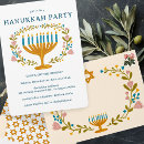 Search for menorah invitations Hanukkah party