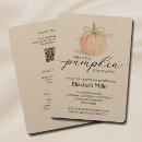 Search for little pumpkin baby shower invitations Autumn fall