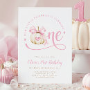 Search for pink pumpkin 1st birthday invitations Our little pumpkin