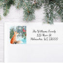 Search for winter animal return address labels Woodland