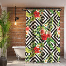 Search for exotic shower curtains Hibiscus