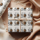 Search for 30th birthday wrapping paper Black and white