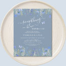 Search for something blue bridal shower invitations Watercolor