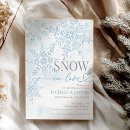 Search for snow bridal shower invitations Watercolor
