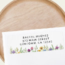 Search for flower design return address labels Botanical