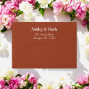 Search for brown wedding envelopes Return address