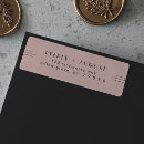 Search for chic stylish typography return address labels For her