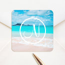Search for ocean monogram stickers Beach