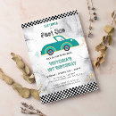 Search for car birthday invitations Racing car boy