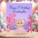 Search for granddaughter 5th birthday cards Cute