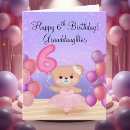 Search for granddaughter 6th birthday cards Pink