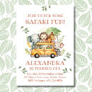 Search for pink safari birthday invitations Lion