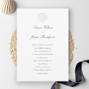 Search for black and white beach wedding invitations Seashell