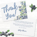 Search for blueberries thank you cards Mother to be