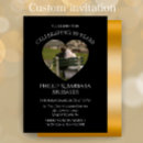 Search for simple 50th wedding anniversary invitations Black and gold
