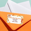 Search for thanksgiving return address labels Autumn leaves