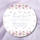 Search for butterfly 1st birthday stickers Pink