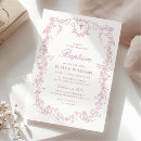 Search for pink toile invitations Toile de jouy