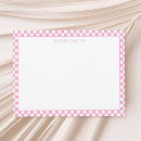Search for plaid note cards Pink