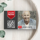 Search for youtube channel business cards Qr code
