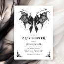 Search for spooky baby shower invitations Gothic