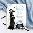 Search for witch baby shower invitations Cauldron