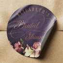 Search for vintage pink floral bridal shower stickers Classic
