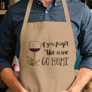 Search for funny wine saying aprons Typography