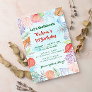 Search for turtle picture invitations Under the sea