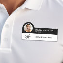 Search for black and white name tags Job title