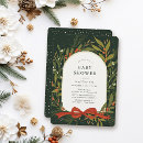 Search for winter greenery baby shower invitations Elegant
