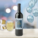 Search for blue striped wine labels Birthday